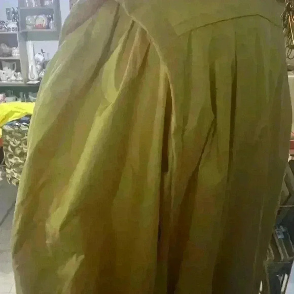 vintage J.Gallery woman's petite trench coat size 11/12 yellow - Picture 4 of 5